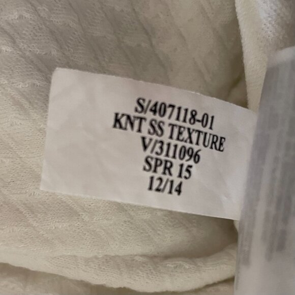 Banana Republic Waffle Weave Knit Flare Short Sleeve Dress Size 0P - Picture 11 of 13